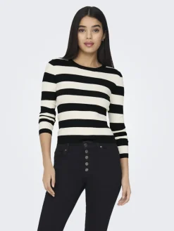 JDYPLUM L/S O-NECK PULLOVER KNT NOOS black