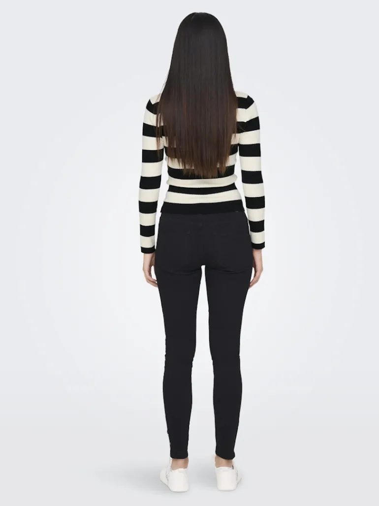 JDYPLUM L/S O-NECK PULLOVER KNT NOOS black