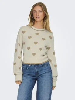JDYROMANCE L/S JACQ. PULLOVER KNT NOOS birch