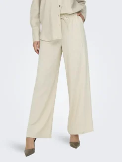 JDYSAY HW LINEN WIDE PANT WVN NOOS oatmeal
