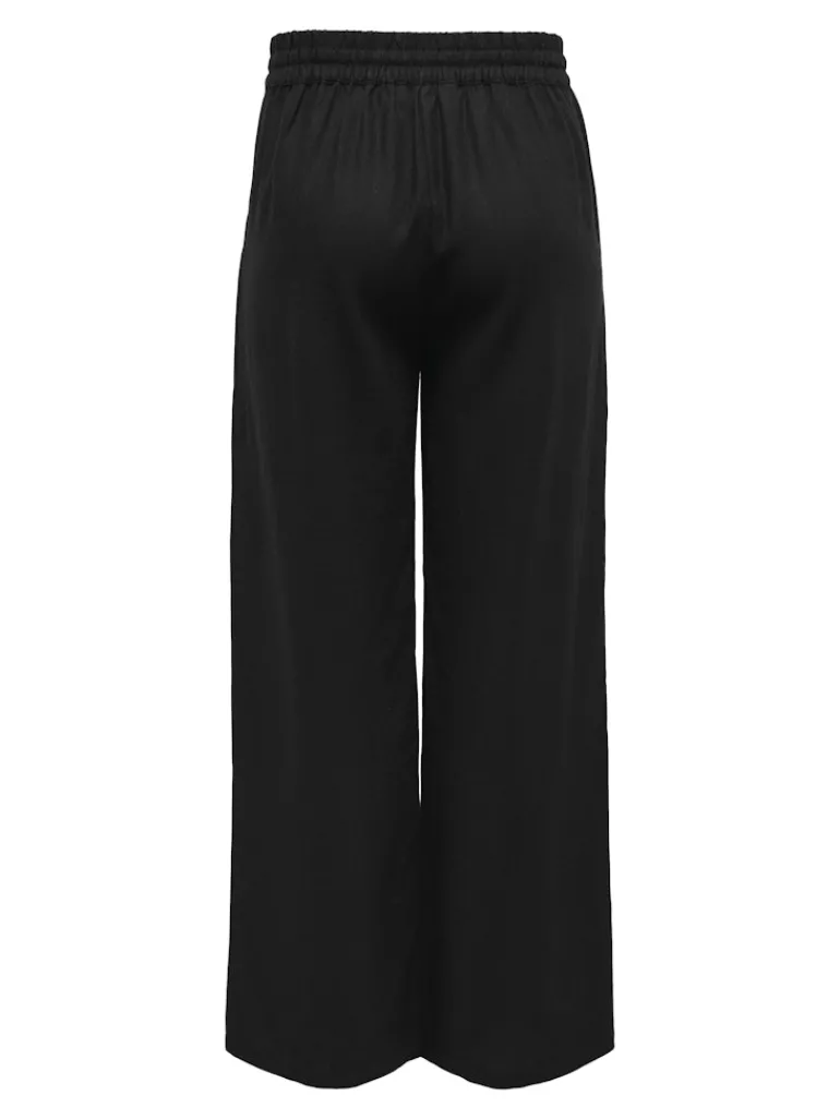 JDYSAY HW LINEN WIDE PANT WVN NOOS black