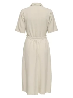 JDYSAY 2/4 MIDI SHIRT DRESS WVN NOOS oatmeal