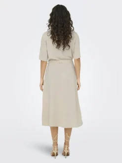 JDYSAY 2/4 MIDI SHIRT DRESS WVN NOOS oatmeal