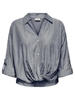 JDYSELMA L/S KNOT LUREX SHIRT WVN cloud dancer1