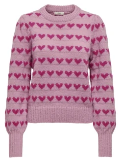 JDYSIGRID LIFE L/S ON PUFF PULL KNT NOOS lilas