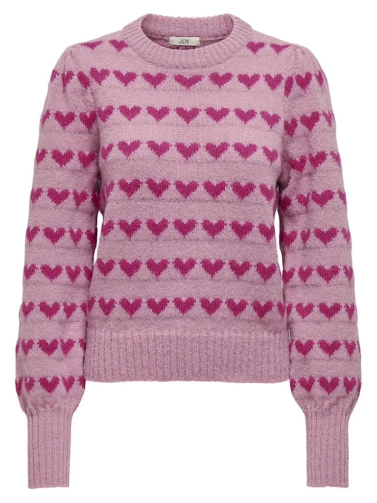 JDYSIGRID LIFE L/S ON PUFF PULL KNT NOOS lilas