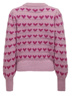 JDYSIGRID LIFE L/S ON PUFF PULL KNT NOOS lilas