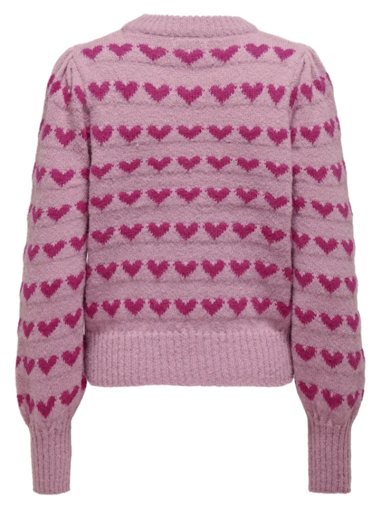 JDYSIGRID LIFE L/S ON PUFF PULL KNT NOOS lilas