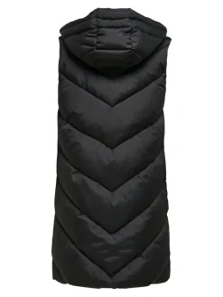 JDYSKYLAR LIFE HOOD WAISTCOAT OTW NOOS black