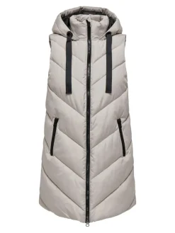 JDYSKYLAR LIFE HOOD WAISTCOAT OTW NOOS chateau gray