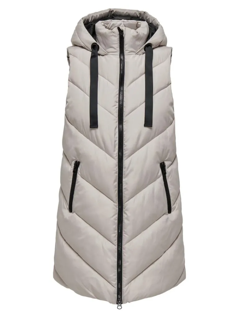 JDYSKYLAR LIFE HOOD WAISTCOAT OTW NOOS chateau gray