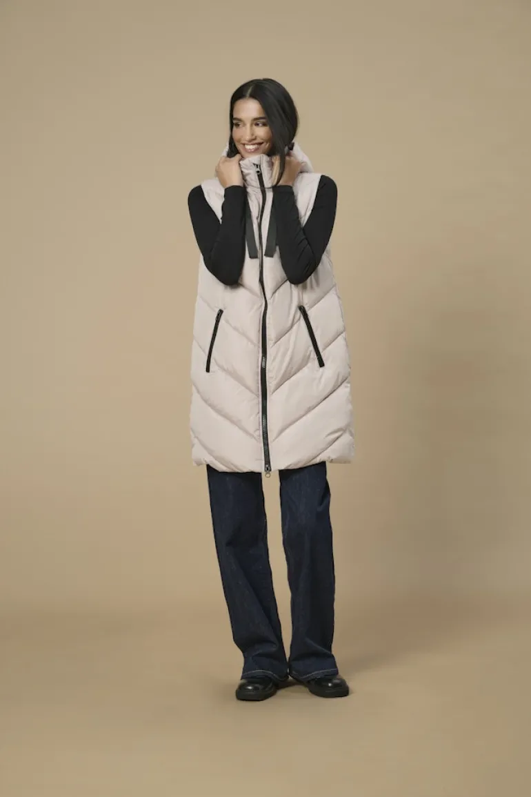 JDYSKYLAR LIFE HOOD WAISTCOAT OTW NOOS chateau gray