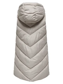 JDYSKYLAR LIFE HOOD WAISTCOAT OTW NOOS chateau gray
