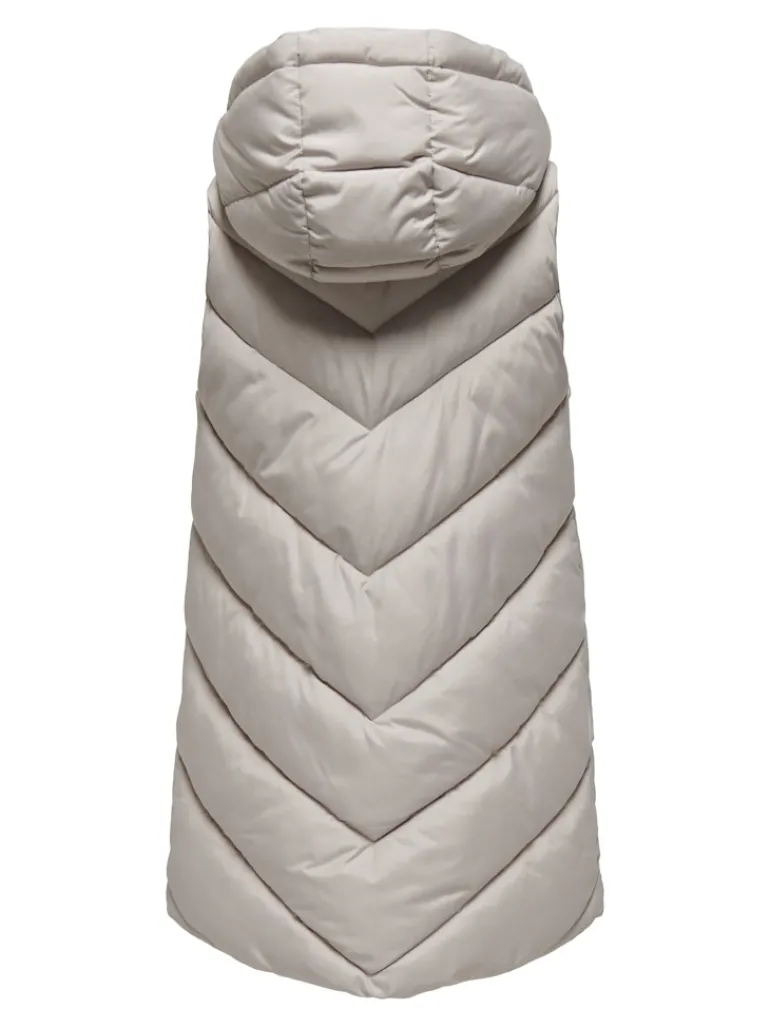 JDYSKYLAR LIFE HOOD WAISTCOAT OTW NOOS chateau gray