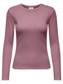 JDYSOLAR L/S O NECK TOP JRS DIA lilas