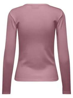 JDYSOLAR L/S O NECK TOP JRS DIA lilas