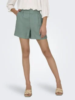 JDYSOLDE HW SHORTS PNT chinois green