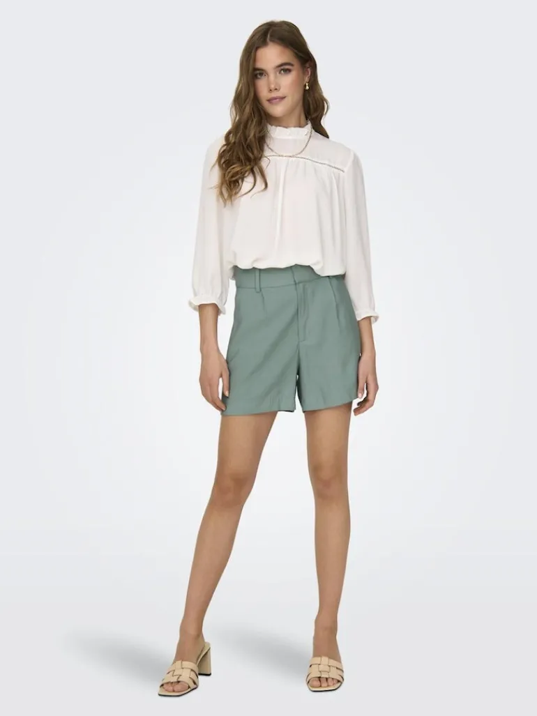 JDYSOLDE HW SHORTS PNT chinois green