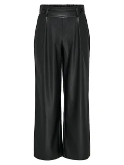 JDYSOYA GEGGO PU PANT JRS NOOS black