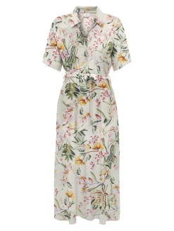 JDYSTARSEZEN LIFE 2/4 MIDIDRESS WVN NOOS cloud dancer