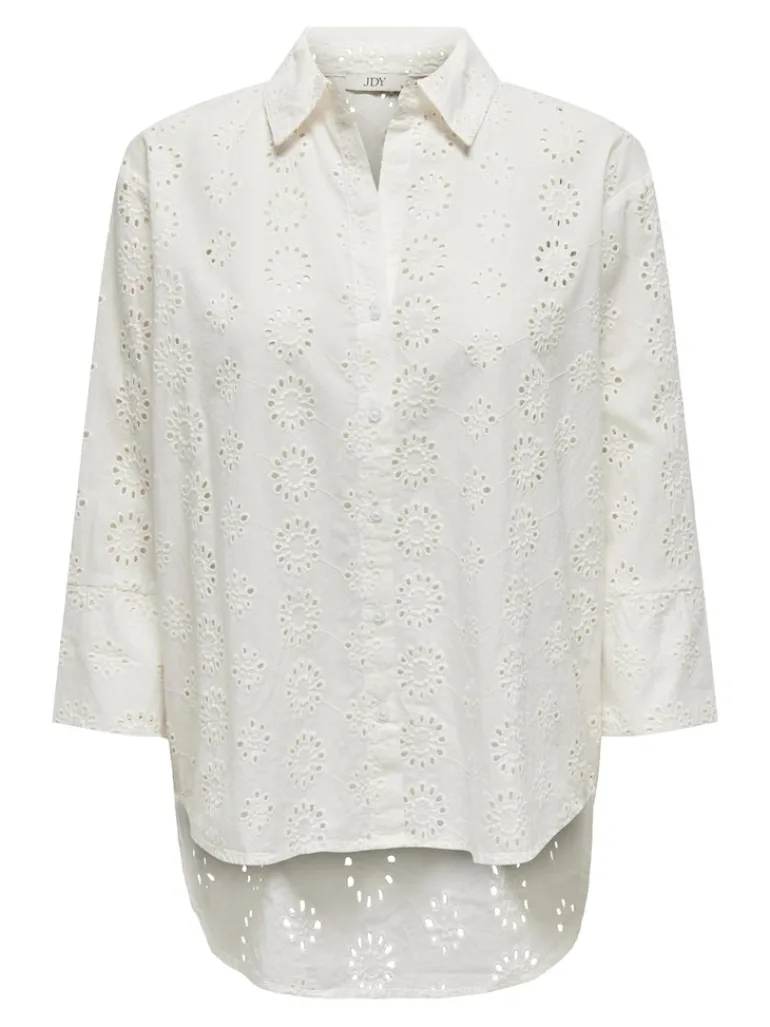 JDYTALLIE 3/4 LONG SHIRT WVN NOOS cloud dancer
