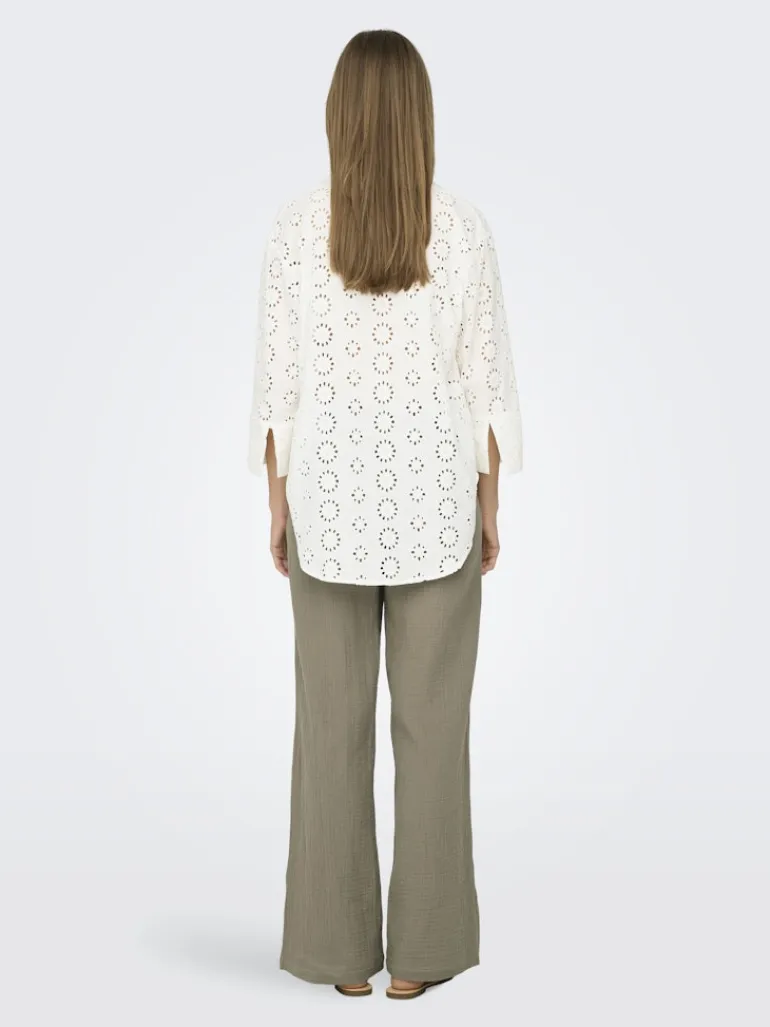 JDYTALLIE 3/4 LONG SHIRT WVN NOOS cloud dancer
