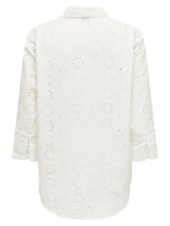 JDYTALLIE 3/4 LONG SHIRT WVN NOOS cloud dancer