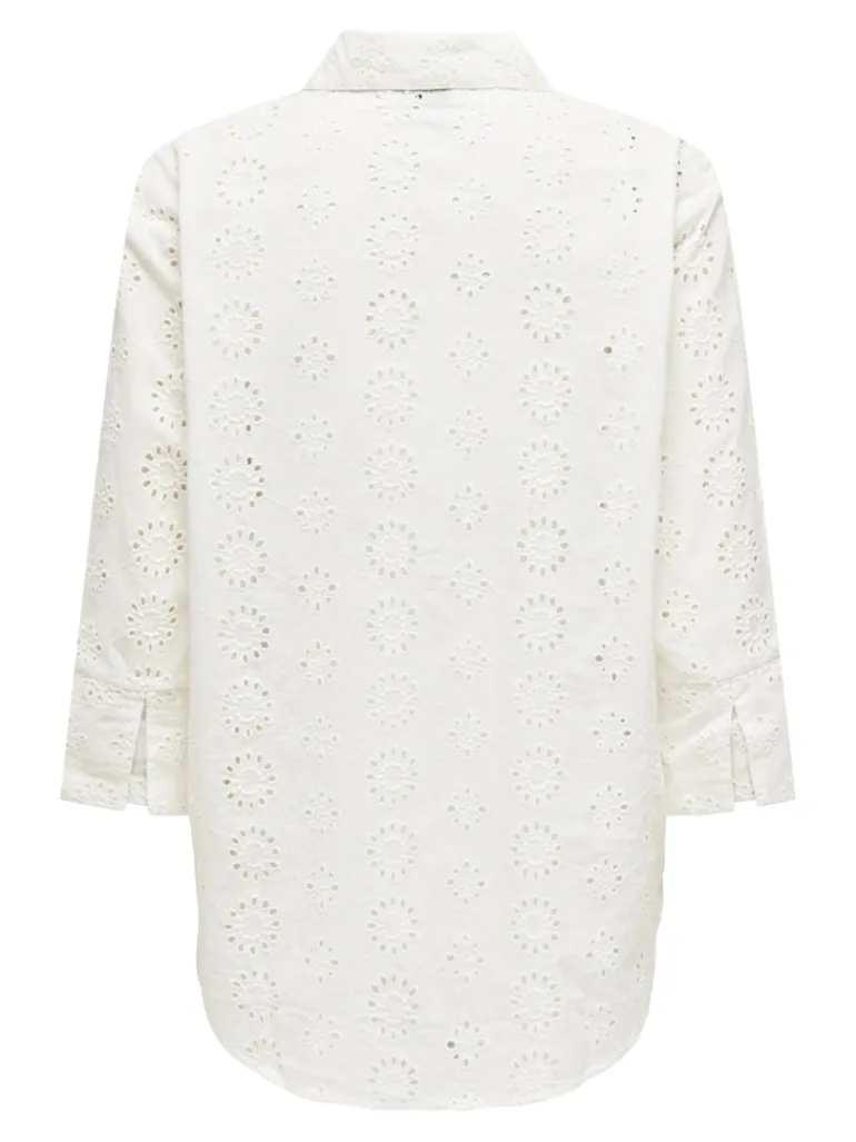 JDYTALLIE 3/4 LONG SHIRT WVN NOOS cloud dancer