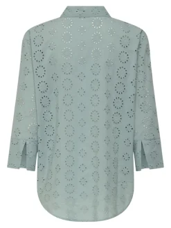 JDYTALLIE 3/4 LONG SHIRT WVN NOOS silver blue