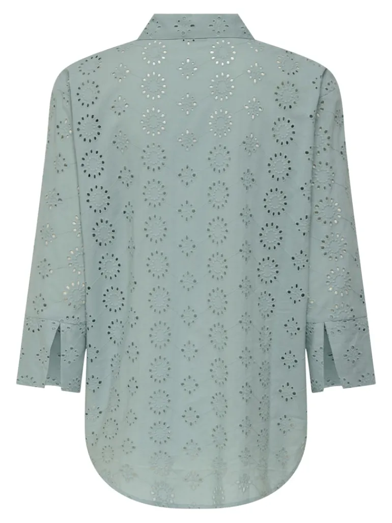 JDYTALLIE 3/4 LONG SHIRT WVN NOOS silver blue