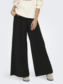 JDYTANJA LIFE EXTRA WIDE FLOWY PANT JRS black