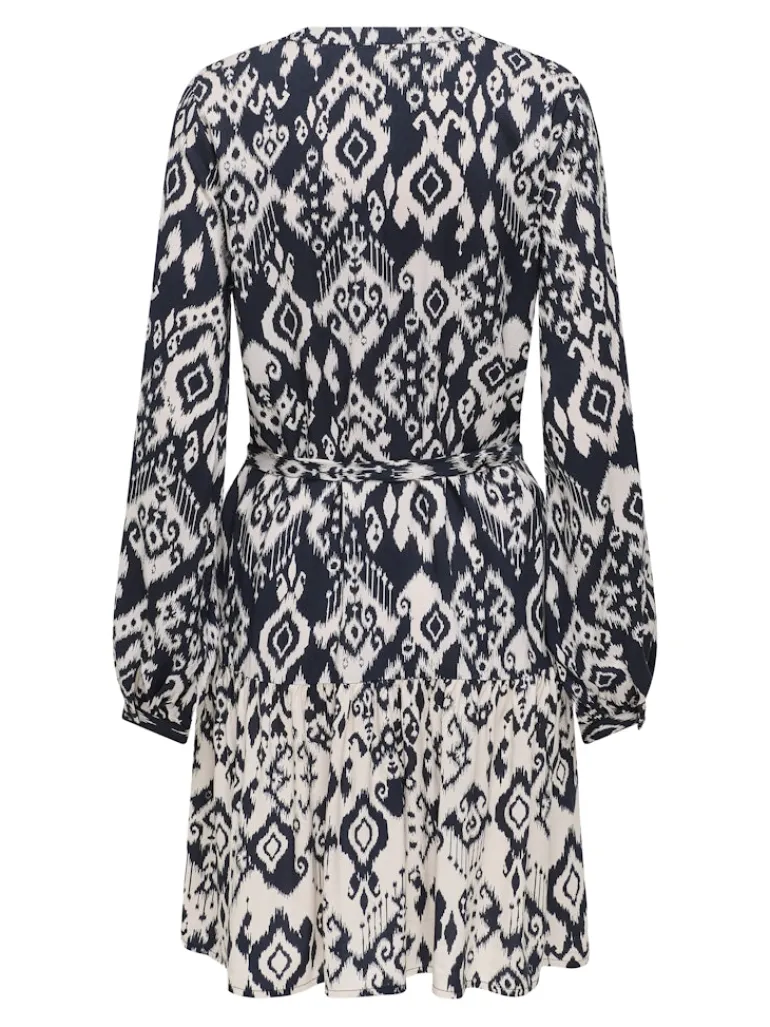 JDYTIGER LIFE L/S DRESS WVN phantom