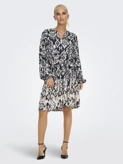 JDYTIGER LIFE L/S DRESS WVN phantom