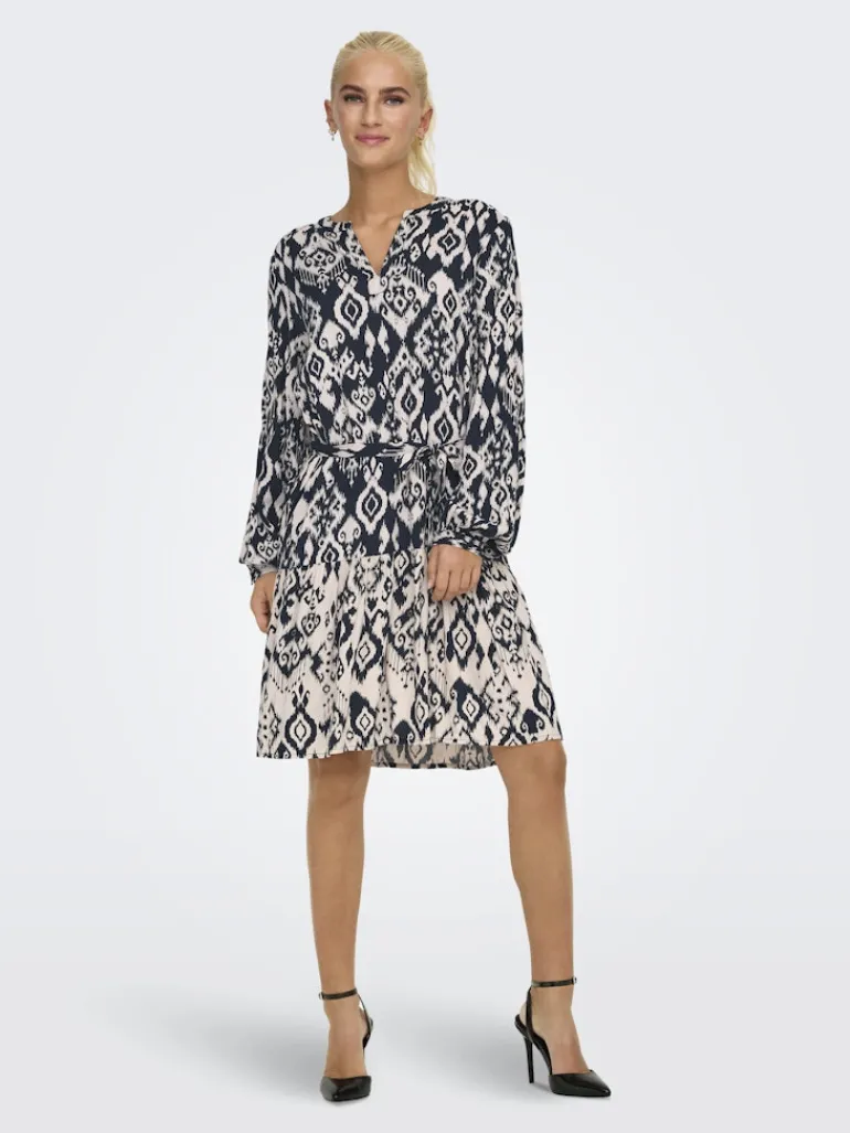 JDYTIGER LIFE L/S DRESS WVN phantom