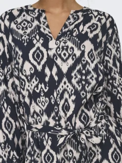 JDYTIGER LIFE L/S DRESS WVN phantom