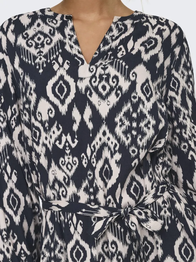 JDYTIGER LIFE L/S DRESS WVN phantom