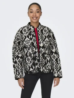 JDYTIGER L/S BOMBER WVN black