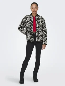JDYTIGER L/S BOMBER WVN black