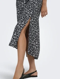 JDYTROYA LIFE S/L MIDI DRESS WVN DIA monument