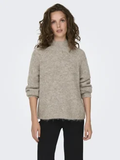 JDYZOEY LIFE L/S HN RAGLAN PUL KNT NOOS chateau gray