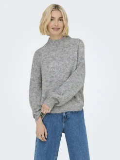 JDYZOEY LIFE L/S HN RAGLAN PUL KNT NOOS light grey melange