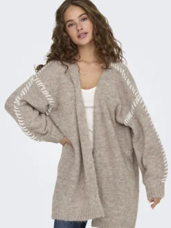 JDYZOEY LIFE L/S STITCH CARDIGAN KNT chateau gray