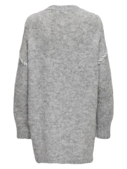 JDYZOEY LIFE L/S STITCH CARDIGAN KNT light grey melange