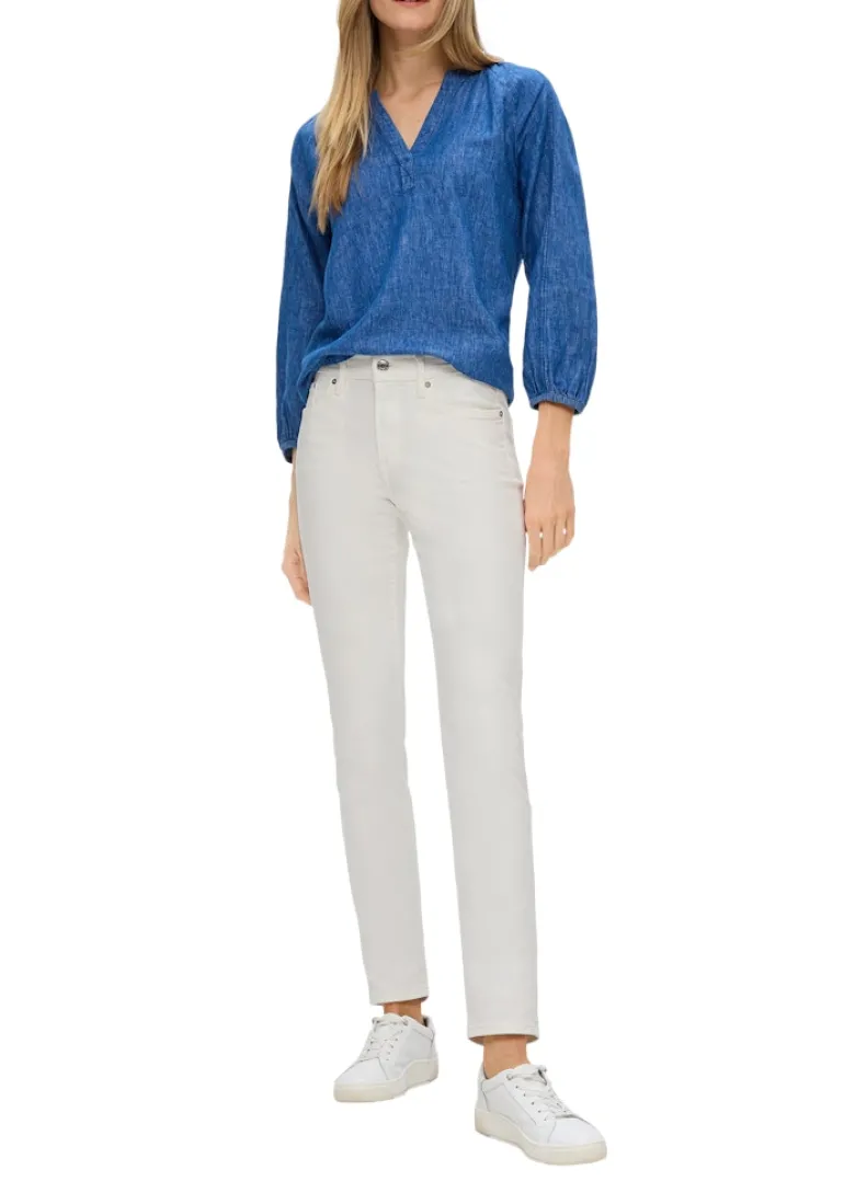 Jeans-Hose creme