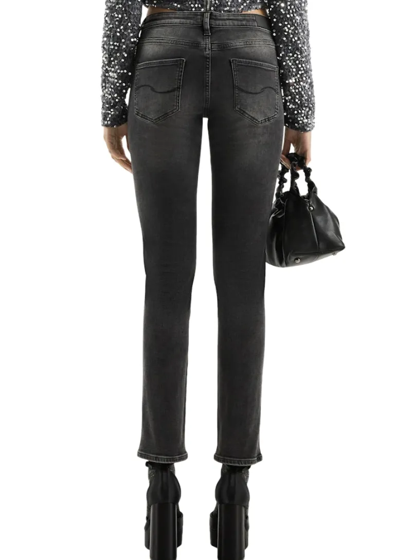 Jeans-Hose grau