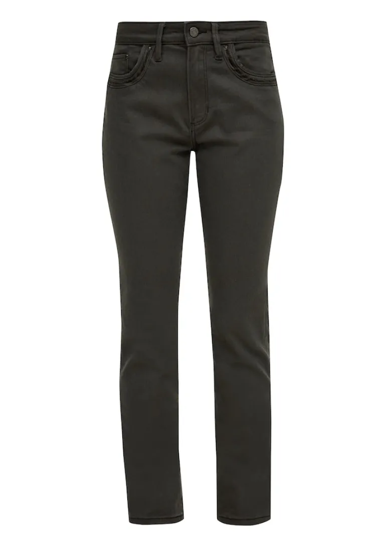 Jeans-Hose olive