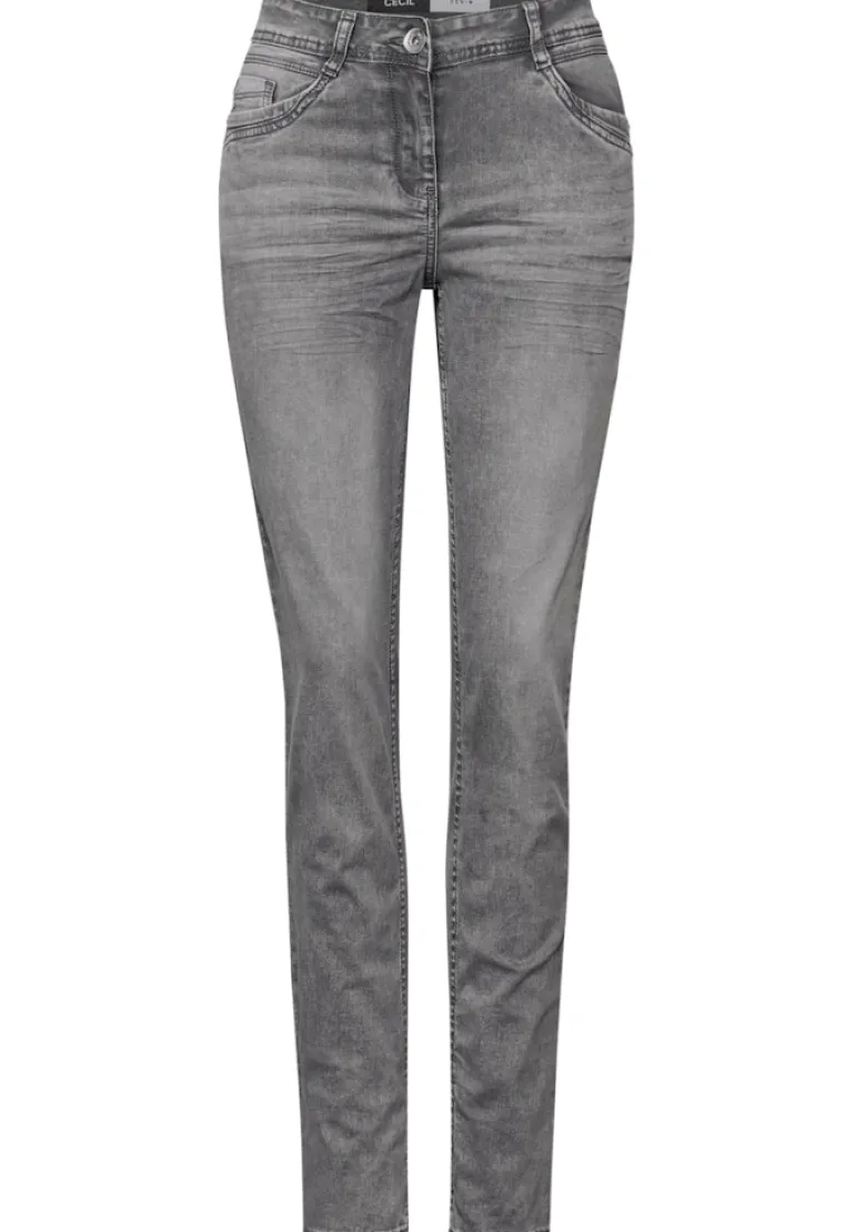 Jeans im Casual Fit mid grey random wash