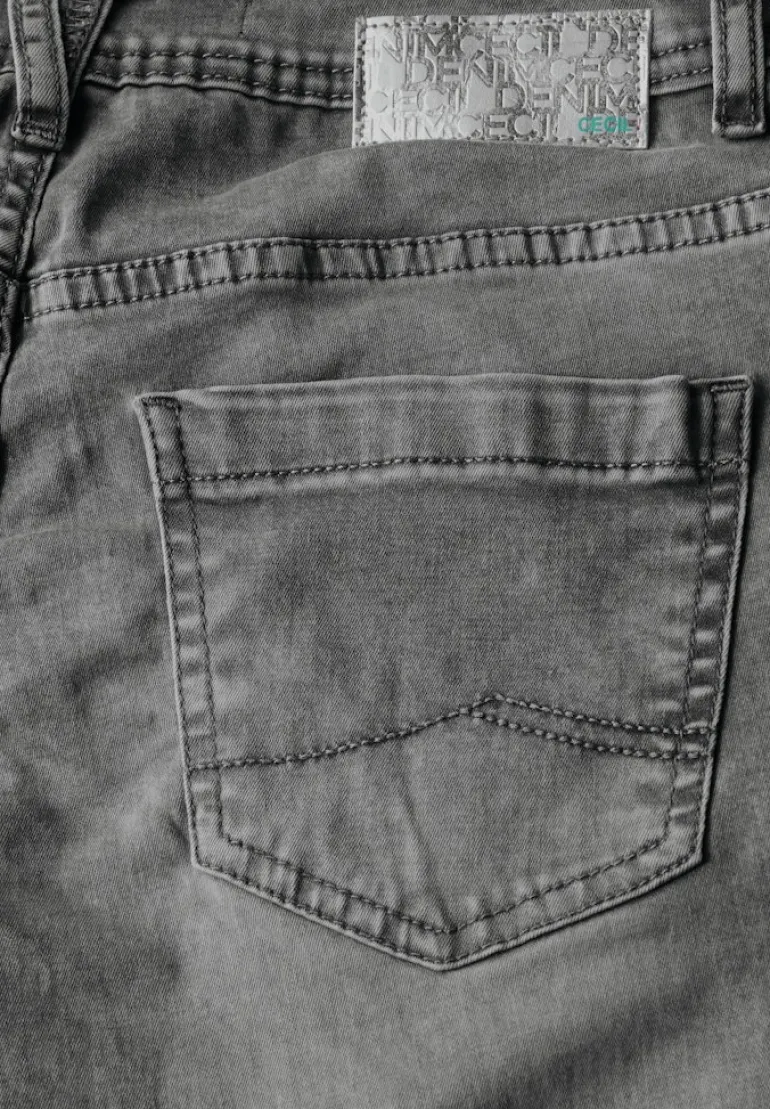 Jeans im Casual Fit mid grey random wash
