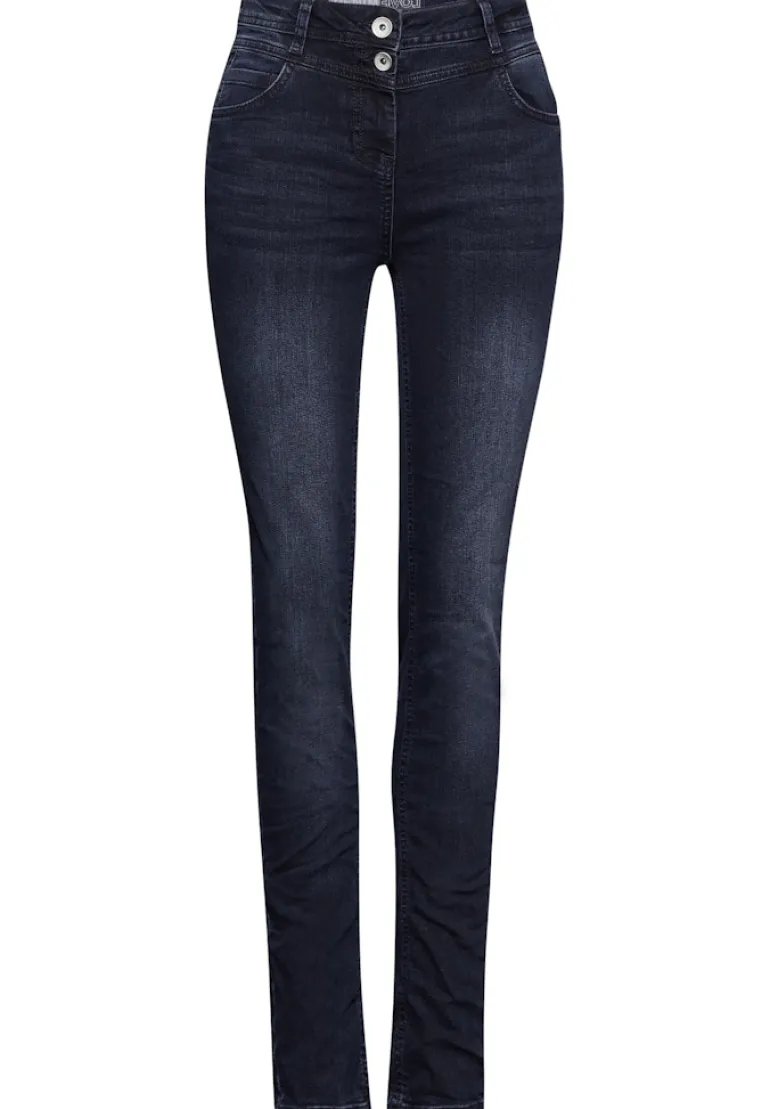 Jeans im Slim Fit blue black used wash