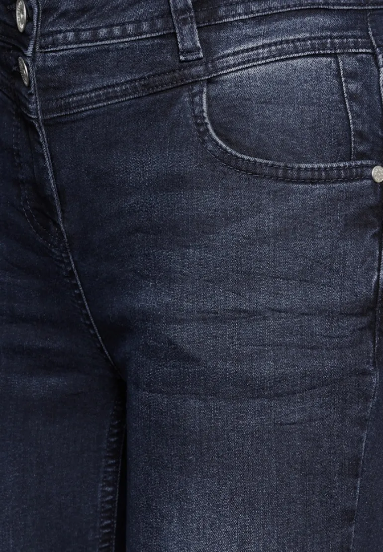 Jeans im Slim Fit blue black used wash